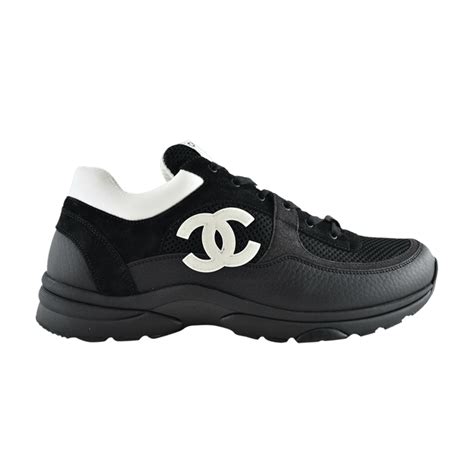 chanel trainers women black|Chanel trainers all black.